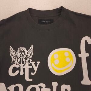 PacSun Casual Crew Neck Short Sleeve Striped T Shirt Mens Size Medium M Gray